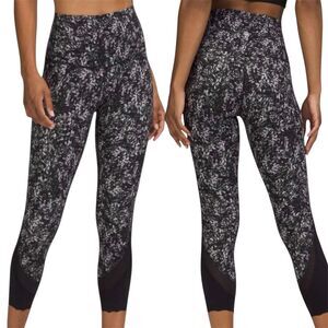 Lululemon Printed High-Rise Scallop Hem Crop Leggings — Size 6